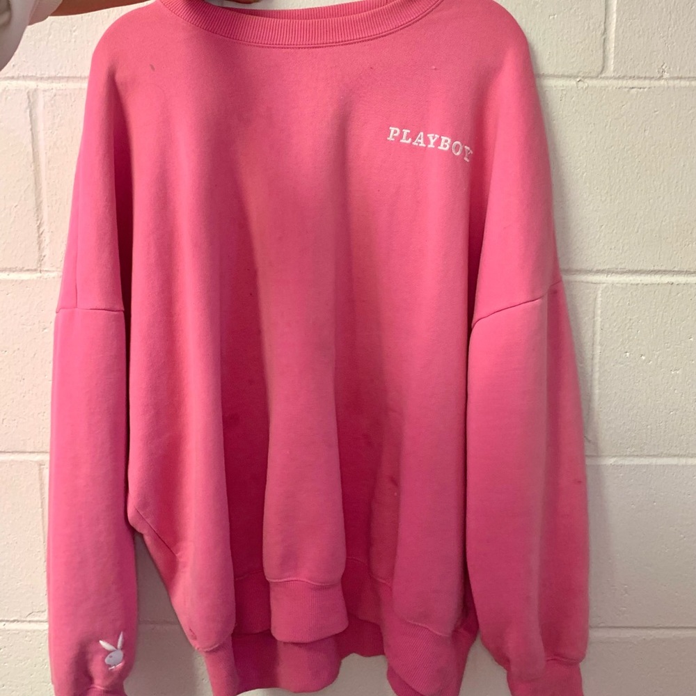 Hot pink playboy sweatshirt